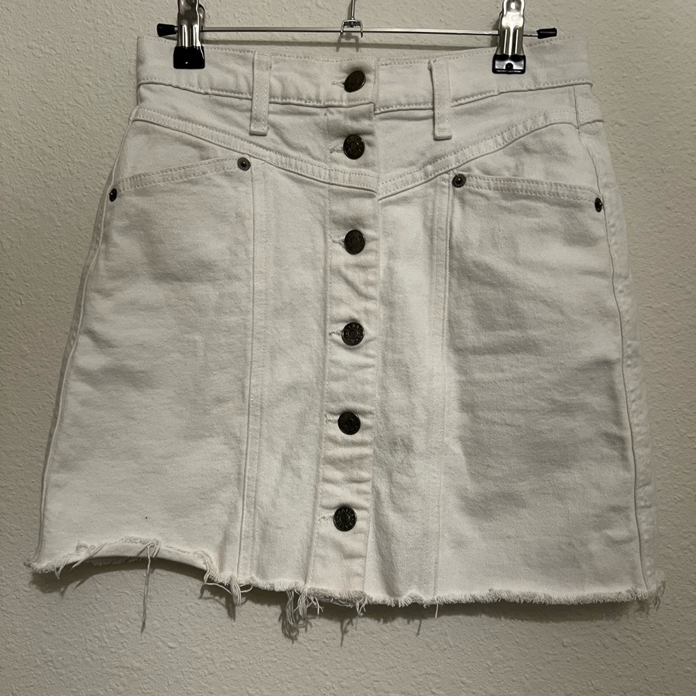 #389 Rails Canyon Skirt - Salt White 24